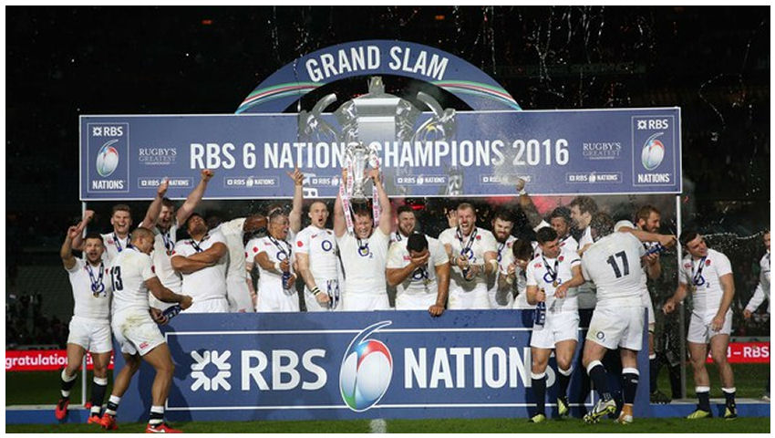 England Rugby RBS 6 Nations Grand Slam Champions 2016